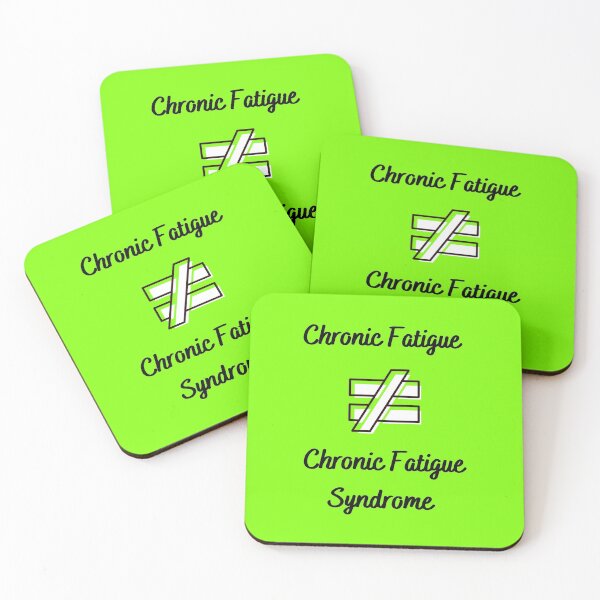 Item preview, Chronic Fatigue is NOT equal to Chronic Fatigue Syndrome (on green) designed and sold by Chantelle  Spies.
