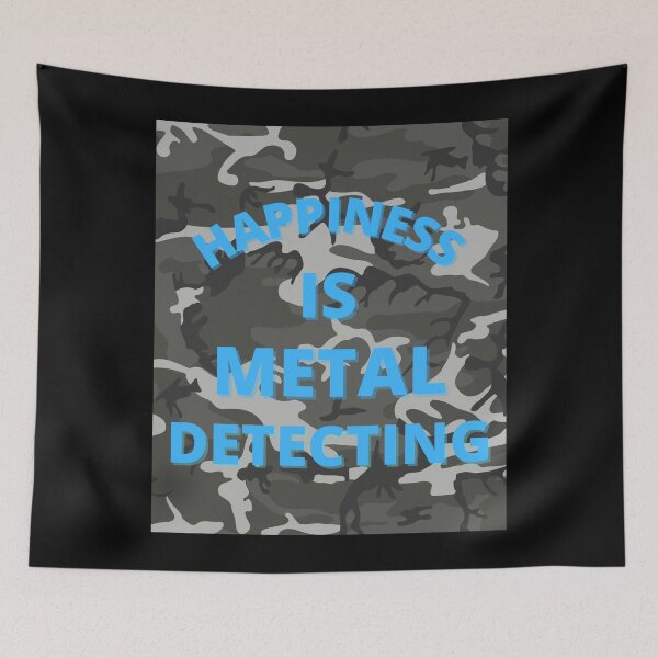 Item preview, happiness is metal detecting , detectorist treasure hunter designed and sold by kawrdesigns.
