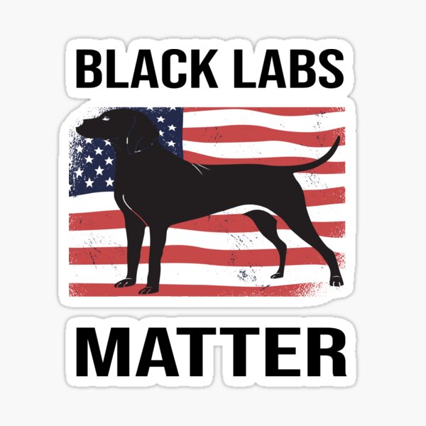 Unabhängigkeitstag 4. Juli Black Labs Lives Matter Parodie Sticker