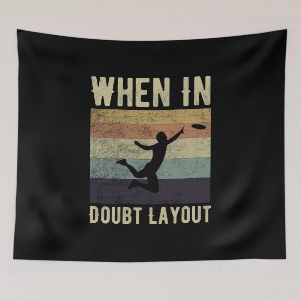 Item preview, When In Doubt Layout  / Funny Frisbee Player Gift / Discgolf Gifts / Golfer,Discs / Birthday Gift Idea Vintage Retro Design designed and sold by Chamssou.