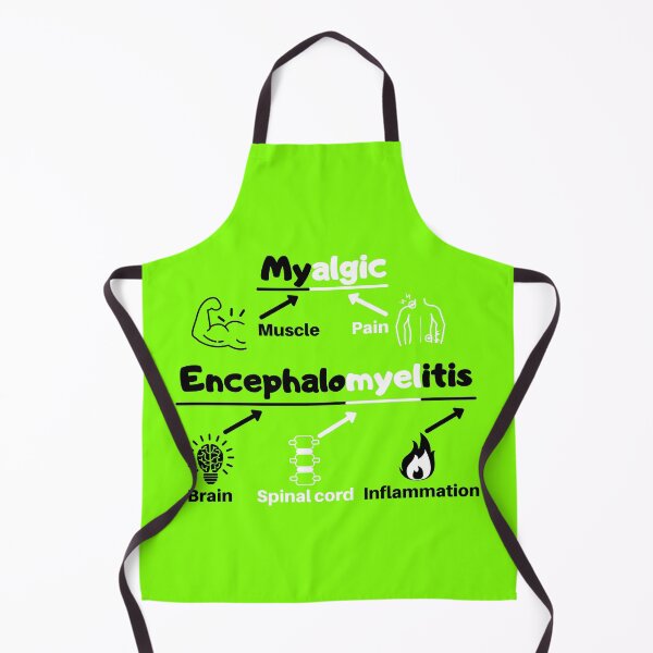 Item preview, Myalgic Encephalomyelitis Awareness definition cartoon on green (without abbreviations) designed and sold by Chantelle  Spies.