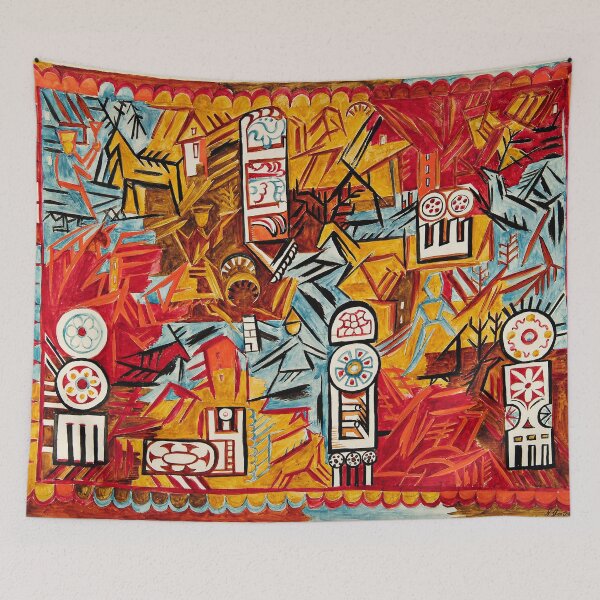 Item preview, Curtain for act III of Le Coq d'Or - Natalia Goncharova designed and sold by brushandframes.