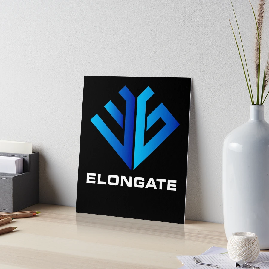 Elongate Logo Crypto Digital Market NFT
