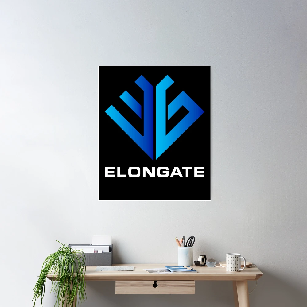 Elongate Logo Crypto Digital Market NFT