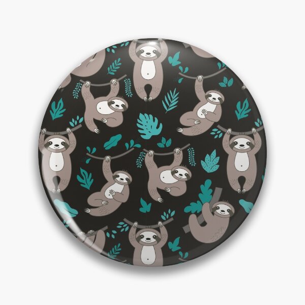Item preview, Lazy Sloths on Black Background designed and sold by anantb.