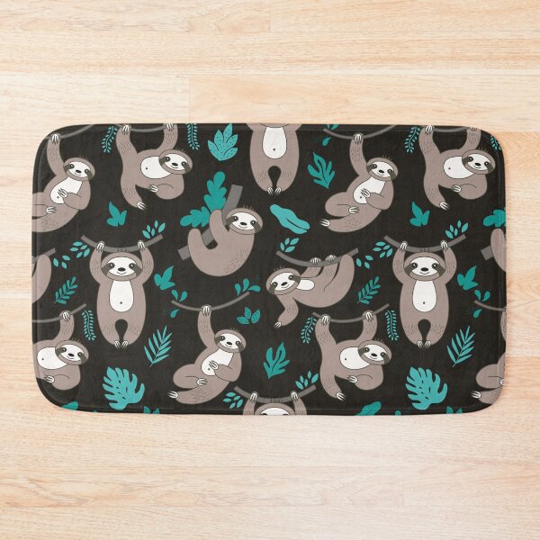 Item preview, Lazy Sloths on Black Background designed and sold by anantb.