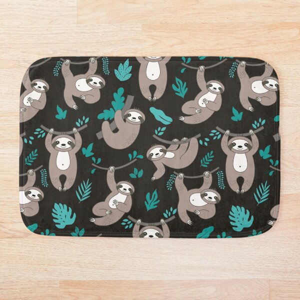 Item preview, Lazy Sloths on Black Background designed and sold by anantb.