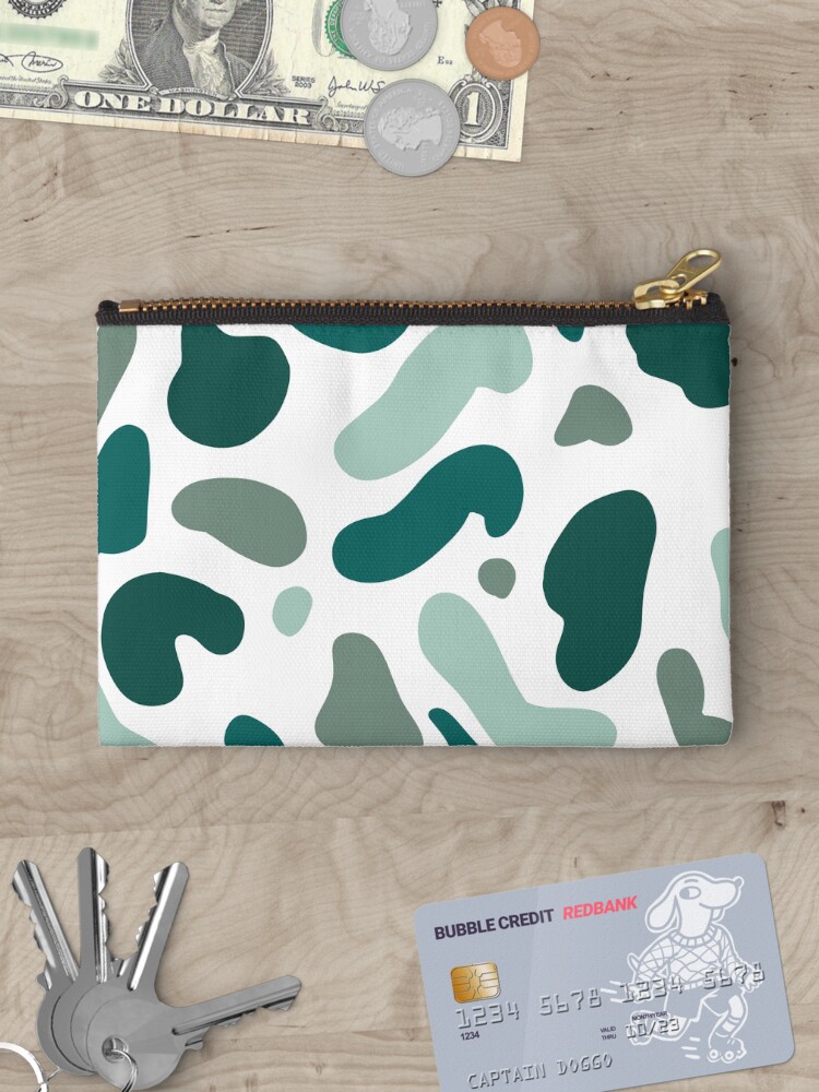 Thumbnail 3 of 4, Zipper Pouch, Army green pattern designed and sold by Fatamimosh.