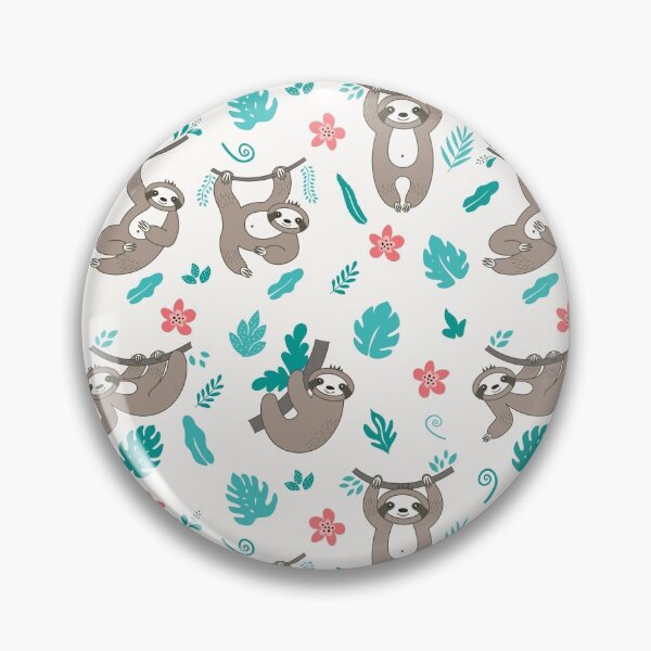 Item preview, Lazy Sloths on White Background designed and sold by anantb.
