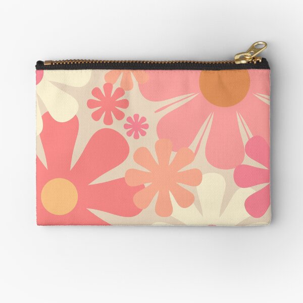 Item preview, Blush Pink Retro 60s 70s Flowers - Vintage Style Pastel Floral Pattern designed and sold by kierkegaard.