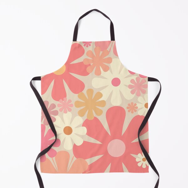 Item preview, Blush Pink Retro 60s 70s Flowers - Vintage Style Pastel Floral Pattern designed and sold by kierkegaard.