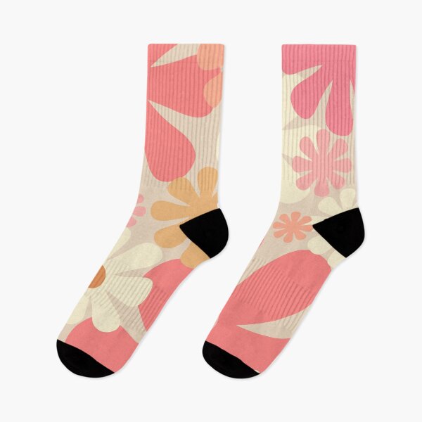 Item preview, Blush Pink Retro 60s 70s Flowers - Vintage Style Pastel Floral Pattern designed and sold by kierkegaard.