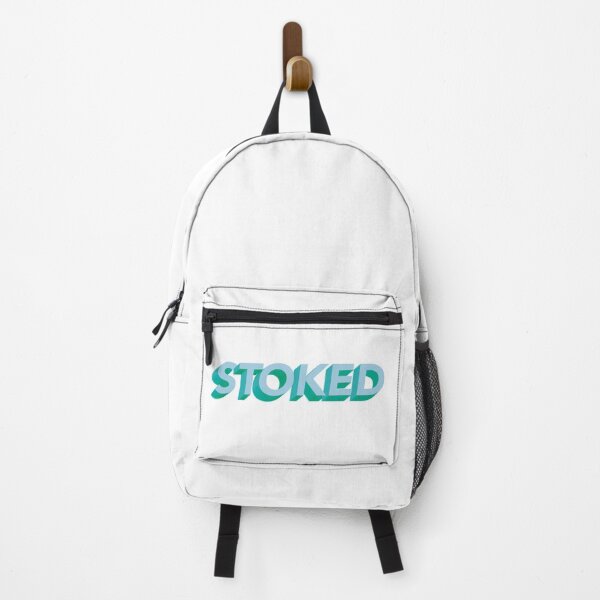 Item preview, Stoked Typography Logo Blue Green designed and sold by SkiBumArt.