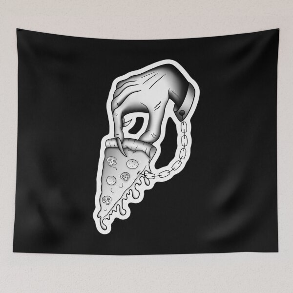 Item preview, PRISONER OF PIZZA - BLACK AND WHITE designed and sold by hugoncalves.