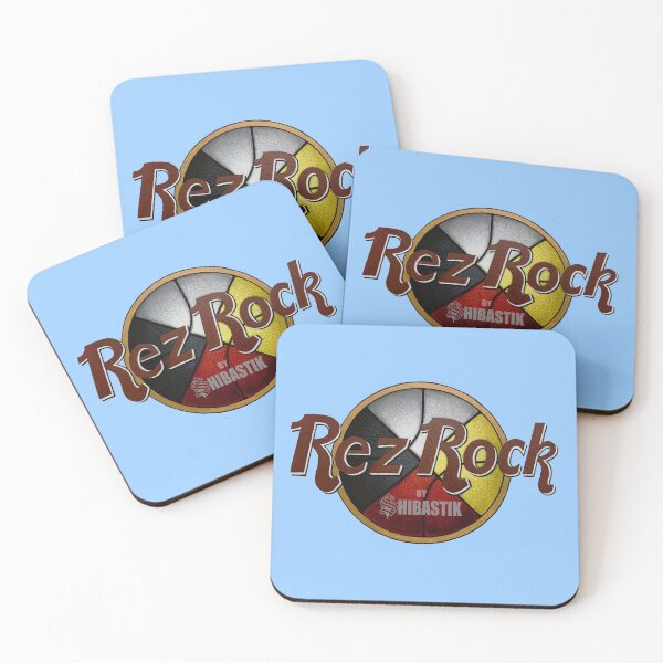 Item preview, Rez Rock Logo Light Blue designed and sold by Shibastik.