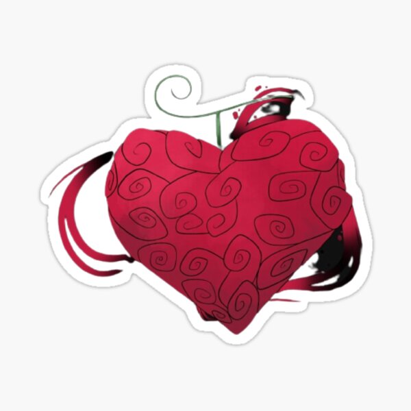 One Piece Heart Devil Fruit Pixel Art (Ope Ope) Sticker for Sale