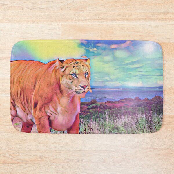 Item preview, Rainbow Lion Tiger Liger photograph  designed and sold by ICRainbowMoons.