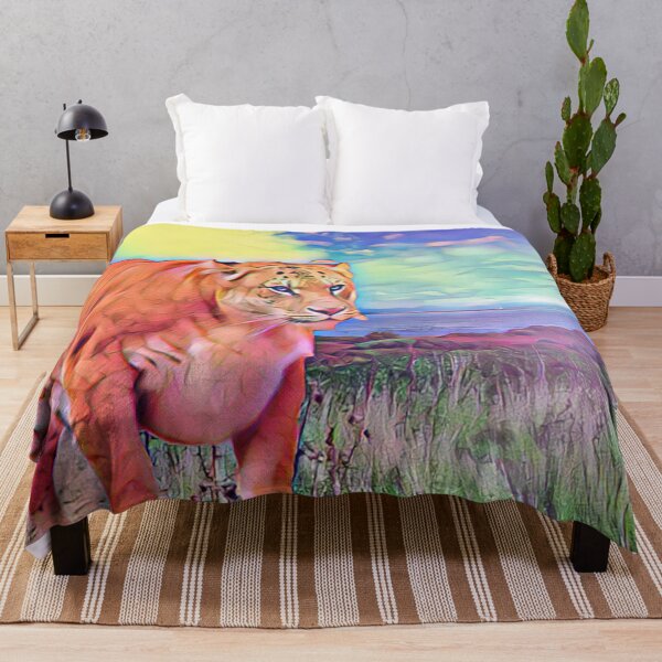 Item preview, Rainbow Lion Tiger Liger photograph designed and sold by ICRainbowMoons.