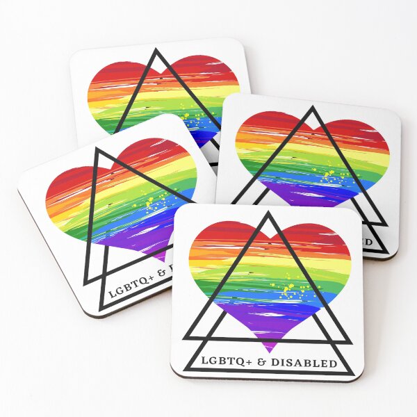 Item preview, LGBTQ and Disabled heart pride flag  designed and sold by SunnyAlloy.