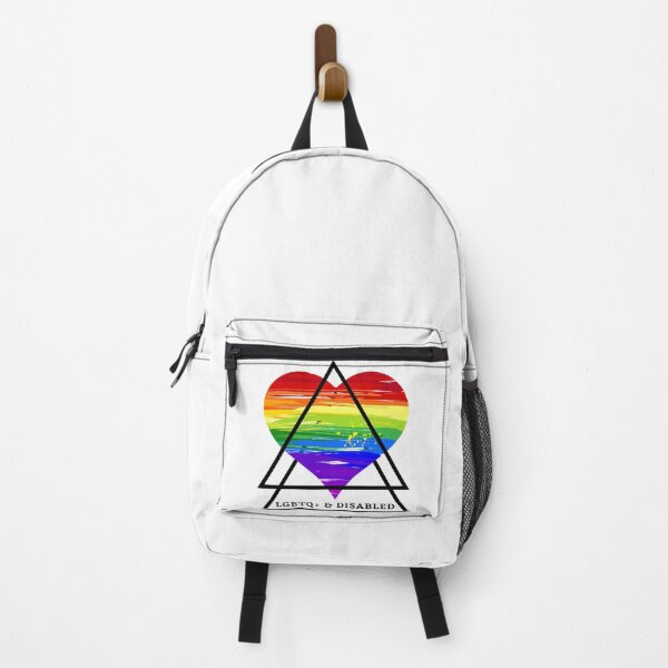 Item preview, LGBTQ and Disabled heart pride flag designed and sold by SunnyAlloy.