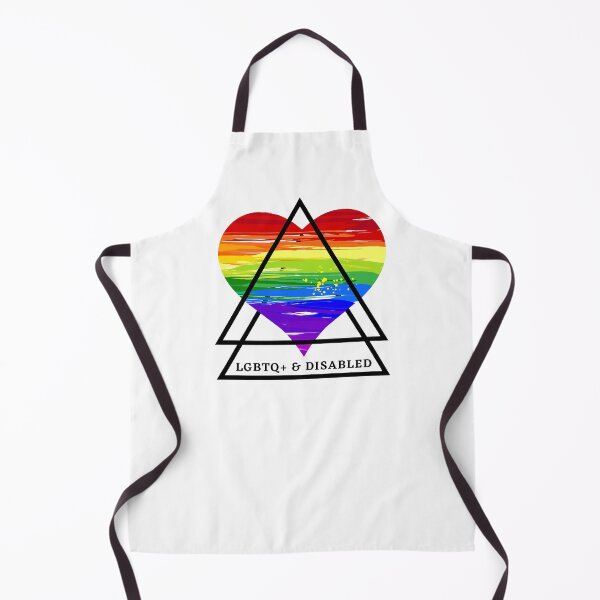 Item preview, LGBTQ and Disabled heart pride flag designed and sold by SunnyAlloy.