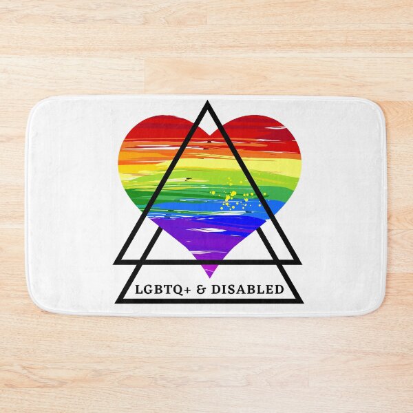 Item preview, LGBTQ and Disabled heart pride flag  designed and sold by SunnyAlloy.