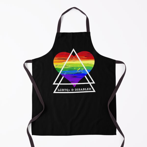 Item preview, Copy of LGBTQ and Disabled heart pride flag designed and sold by SunnyAlloy.