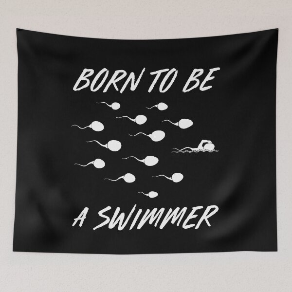 Item preview, Born to Be a Swimmer Funny designed and sold by TravelScientist.