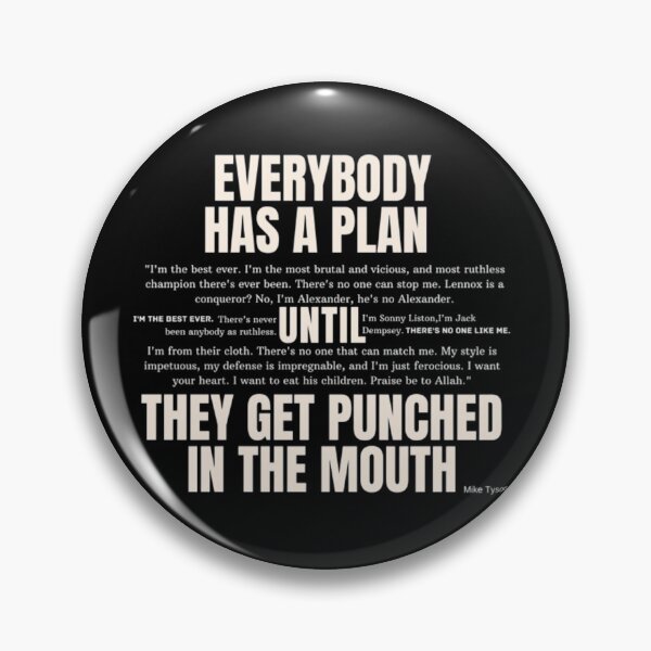 Item preview, Everybody has a plan until the get punched in the mouth, cream color designed and sold by ATB20.