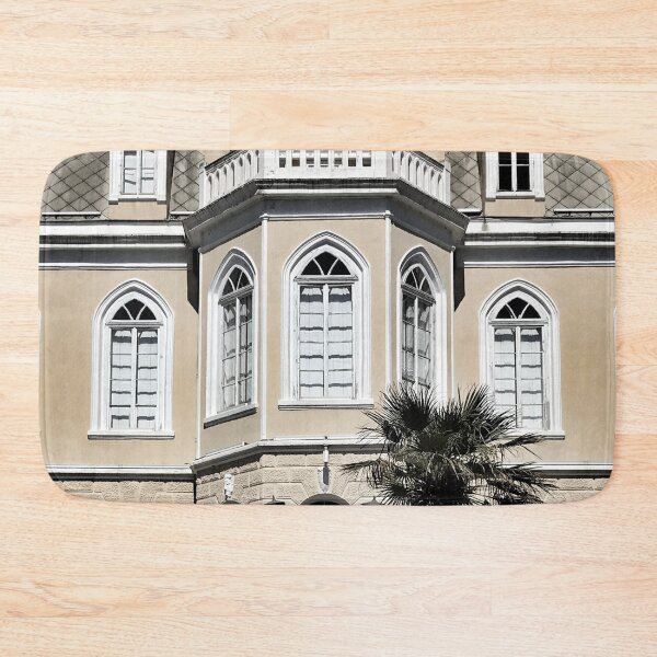 Item preview, Yellow facade with palm designed and sold by alinamiryuk.