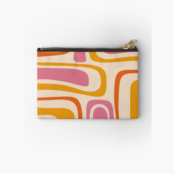 Item preview, Palm Springs Retro Mid Century Modern Abstract Pattern in Thulian and Orange Tones designed and sold by kierkegaard.