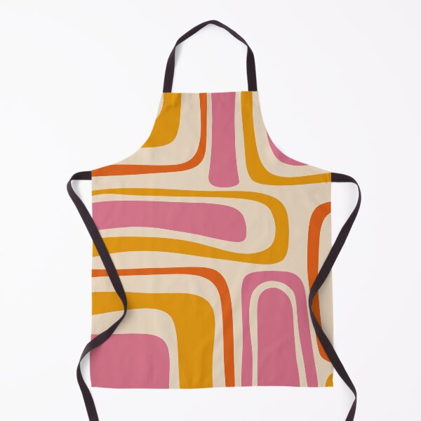 Item preview, Palm Springs Retro Mid Century Modern Abstract Pattern in Thulian and Orange Tones designed and sold by kierkegaard.