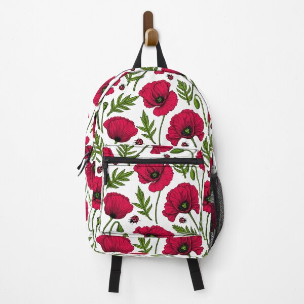 Item preview, Red poppies and ladybugs designed and sold by Katerina Mitkova Kirilova.