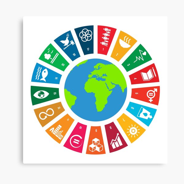 Un Sdgs Un Global Goals Logo United Nations Sustainable Development Goals 30 Global Peace Canvas Print For Sale By Tshirtdesignhub Redbubble