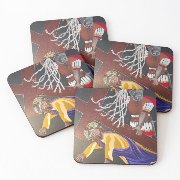 Item preview, JESUS FALLS FOR THE FIRST TIME ICON designed and sold by felicityprazak.