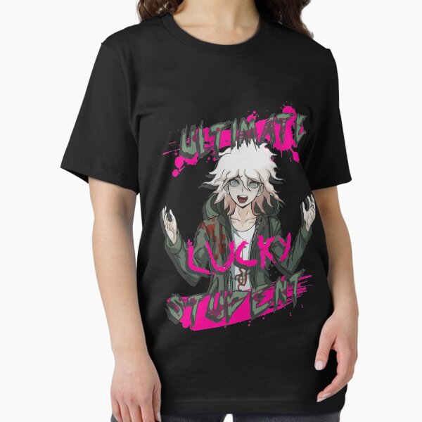 Vista previa del artículo con la obra «Nagito Komaeda: el estudiante más afortunado», diseñado y vendido por nsissyfour.