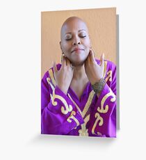 bald is divinely beautiful Greeting Card