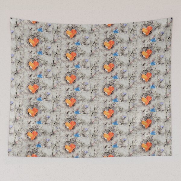 Item preview, Orange Heart designed and sold by craftsbydaphy.