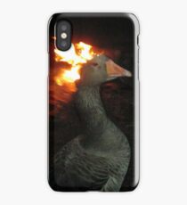 Goose on Fire iPhone Case/Skin