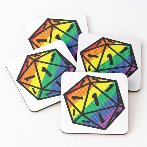 Item preview, Rainbow Crit Fail D20 designed and sold by amandartwork.