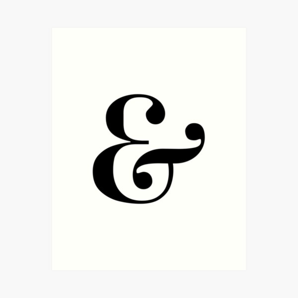 Item preview, Ampersand Typography Text Design designed and sold by kerimeart.