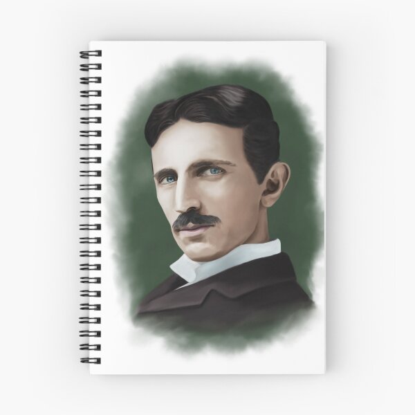 Item preview, Nikola Tesla Color Digital Art Portrait designed and sold by tuzlay.
