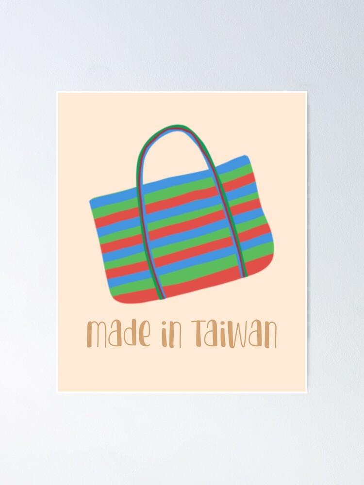 "Taiwan Traditional Shopping Bag Love Taiwan Taipei Boba" Poster for Sale by TristaDesigns