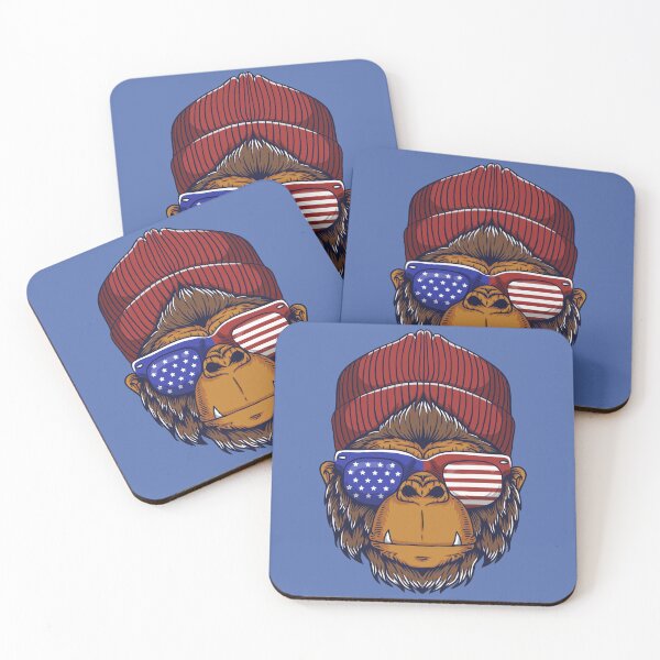 Item preview, USA Fourth of July Monkey designed and sold by SLAG-Creative.