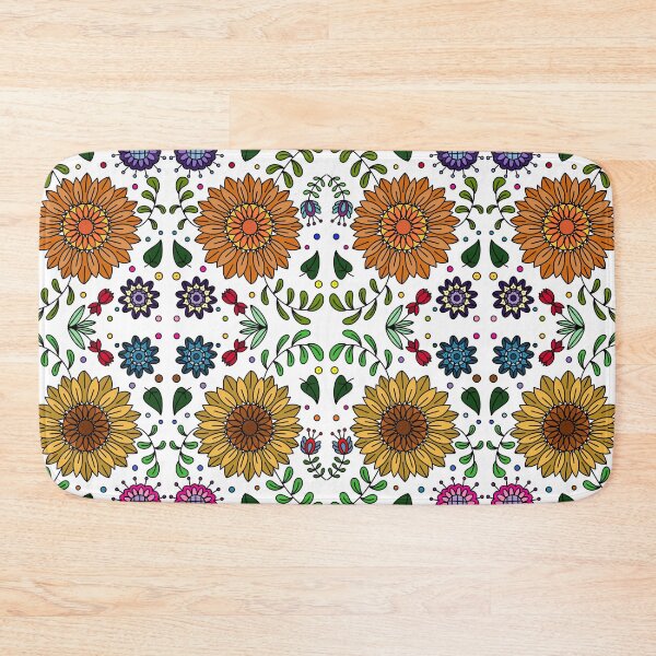 Item preview, Bright, Vibrant, Colorful Flowers On White Background designed and sold by Gsallicat.