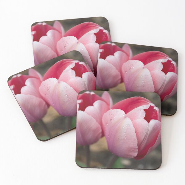 Item preview, Pink Tulips with water droplets designed and sold by amzani.