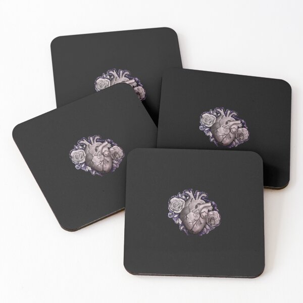 Item preview, Heart Roses Print Illustration  designed and sold by Chiara Mangiacapra.
