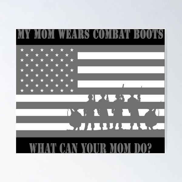 Item preview, "My Mom Wears Combat Boots" designed for dark colors designed and sold by DouglasB.