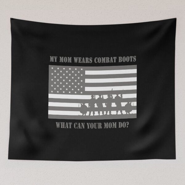 Item preview, "My Mom Wears Combat Boots" designed for dark colors designed and sold by DouglasB.