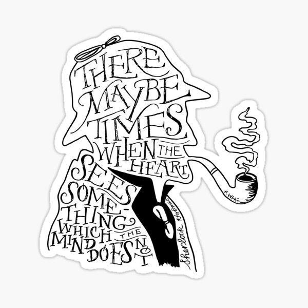 Item preview, Sherlock Holmes Quote designed and sold by fxw-design.
